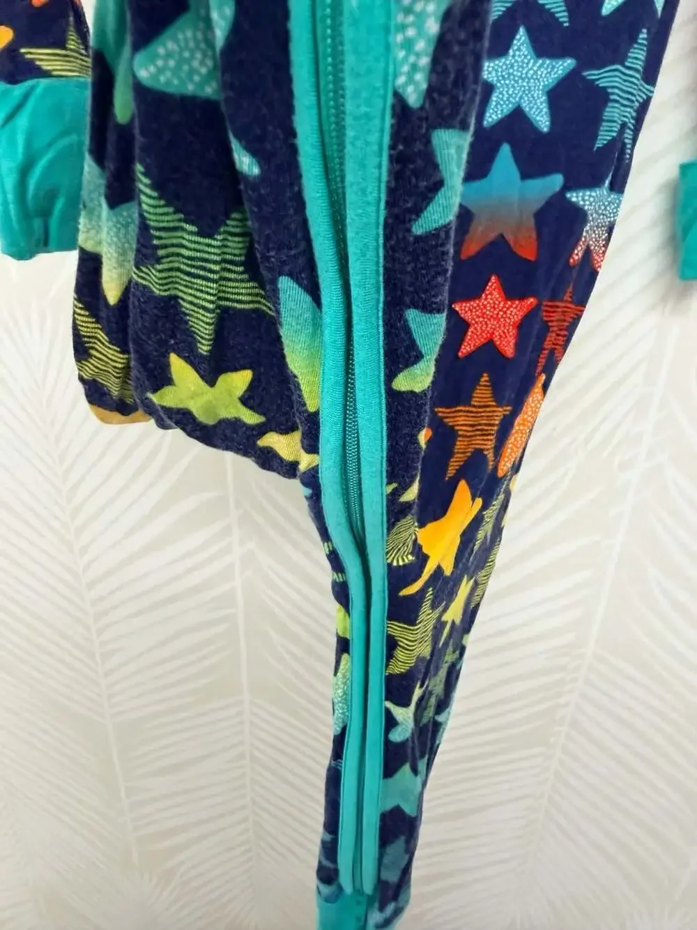 Little Sleepies Shades of Stars Lunaluxe Bamboo Zippy Pajama Romper 6-12 Months
